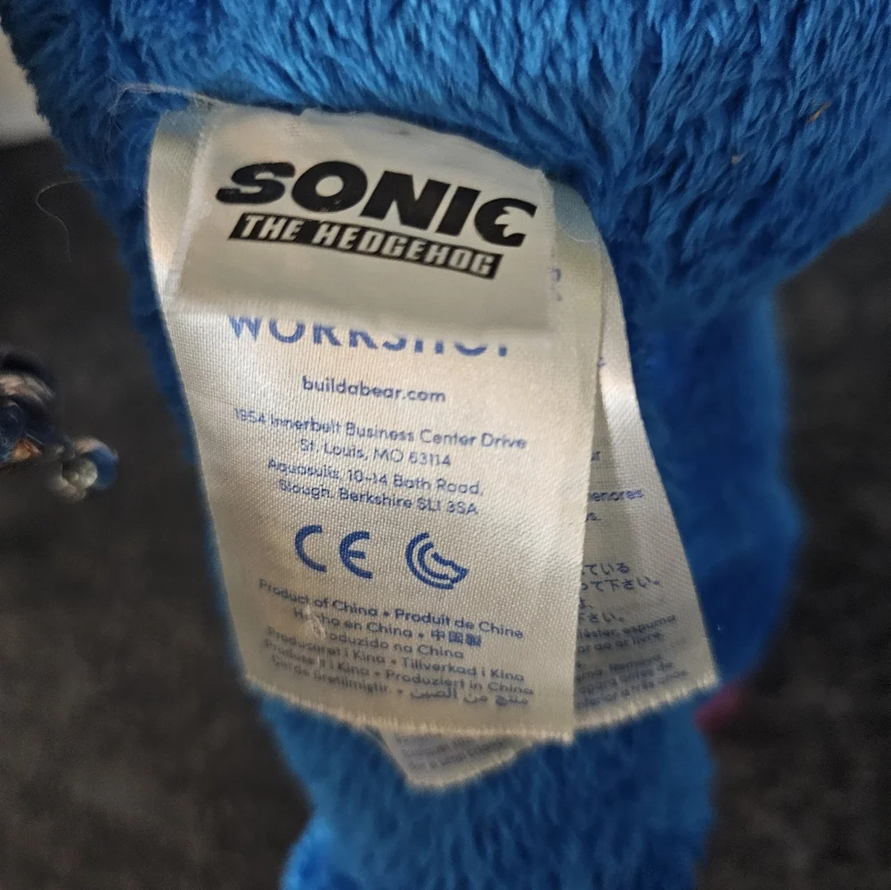 Build-A-Bear Sonic The Hedgehog‎ Movie 2019 Plush Gold Ring Broken Sound BAB